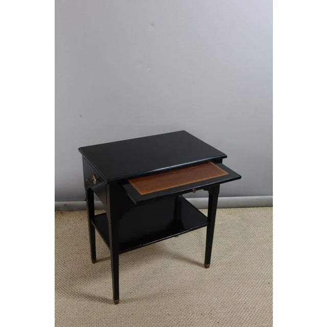 Black Vintage Table in Oak, 1950s For Sale - Image 8 of 9