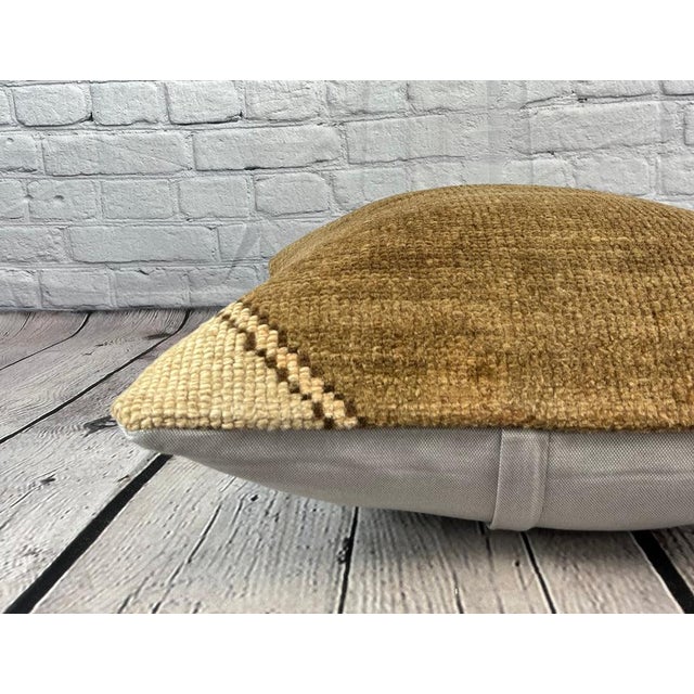 20 x 20 Rug Pillow Mystical Meadow Turkish Pillow Cushion Cover For Sale - Image 4 of 4