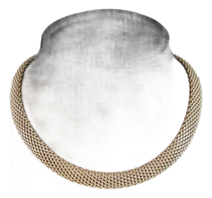 1970s Tiffany & Co Sterling Silver Somerset Mesh Necklace