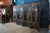 Late 20th Century Vintage Chinoiserie Black Lacquer 8 Panel Folding Screen Room Divider 144" For Sale - Image 5 of 18