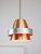 Italian Space Age Aluminum Pendant Lamp in Copper Color, 1970s For Sale - Image 11 of 11