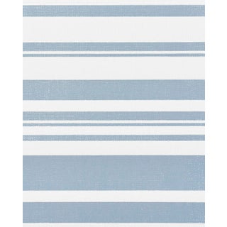 Sample - Schumacher Horizon Paperweave Wallpaper in Sky For Sale