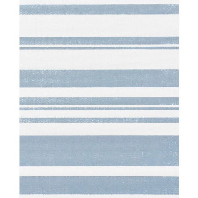 Sample - Schumacher Horizon Paperweave Wallpaper in Sky For Sale