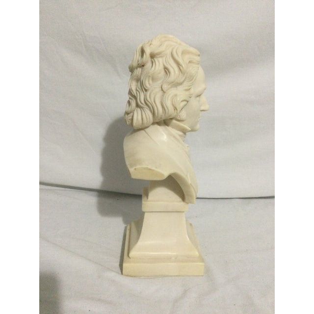 1950s Ludwig Van Beethoven Plaster Bust For Sale - Image 4 of 9