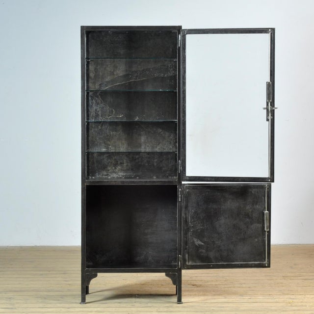 Polished Iron Medical Cabinet, 1930s For Sale - Image 4 of 14