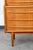 Mid Century Danish Modern Secretary Desk Oak Leaf Bureau Denmark Drawers Vanity For Sale - Image 9 of 12