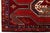 Red Mid-20th Century Caucasian Kazak Runner With Bird Motifs and Geometric Medallions in Crimson and Navy For Sale - Image 8 of 9