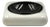 Space Age Black and White Ceramic Ashtray, Italy 1970s For Sale