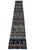 A nearly sixteen-foot runner in the Qashqai pictorial khorjin (saddlebag) design of southern Persia, hand-knotted in...