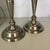 English Vintage Tall Silver plateCandle Holder Pair For Sale - Image 3 of 7