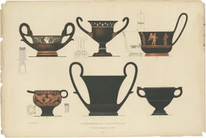 Genick, Greek Ceramics Trinkvessels, 1883, Paper