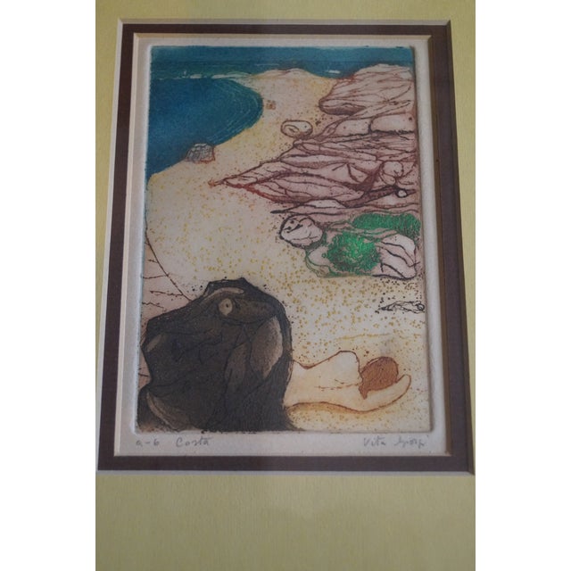 1960s Vita Giorgi Handmade Seaside Nude Art Print For Sale - Image 10 of 10
