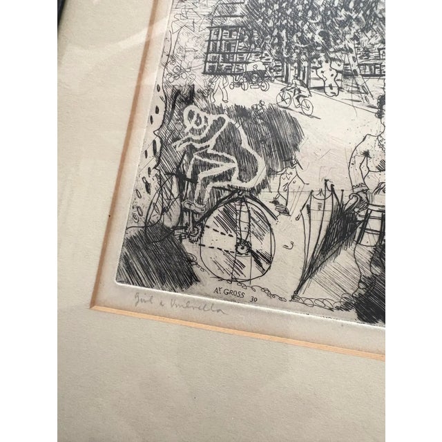 Engraving By Anthony Gross (British, 20th Century), Dated 1930, Pencil Signed. Framed/Matted. Collected by a major museum...