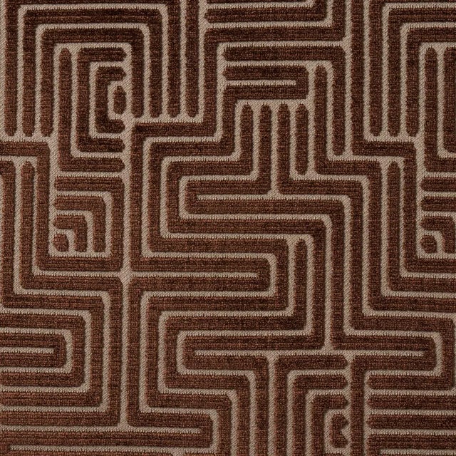Schumacher Schumacher Lisboa Velvet Fabric in Bronze For Sale - Image 4 of 4