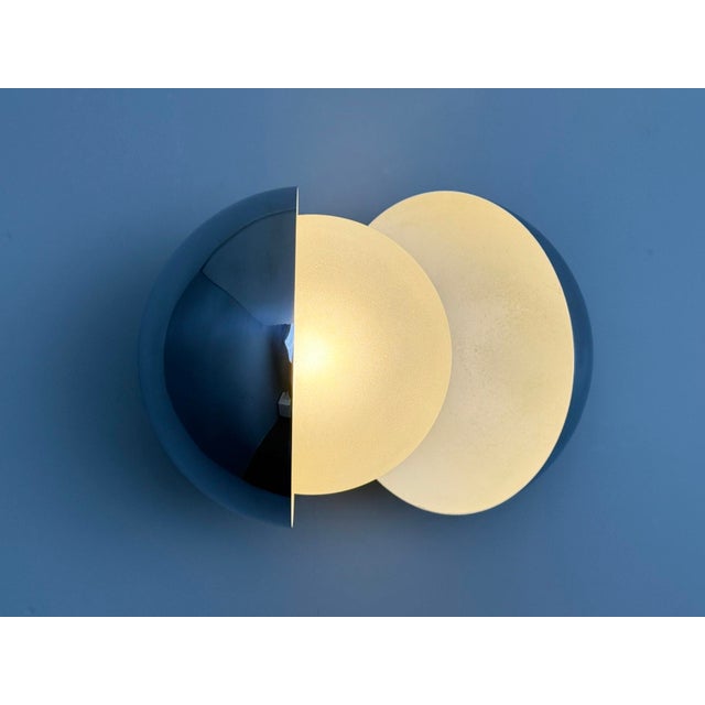 Mid-Century Modern Diaframma Wall Lamp by Piero & Monti for Fontana Arte, 1960s For Sale - Image 3 of 11