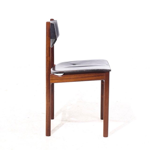 Wood Ejner Larsen & Aksel Bender-Madsen Mid Century Danish Teak Dining Chairs - Set of 4 For Sale - Image 7 of 12
