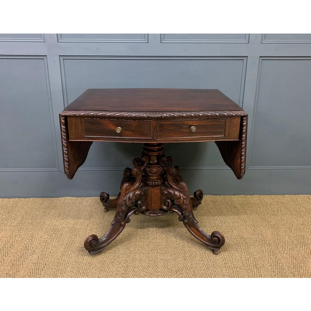 19th Century Rosewood Sofa Table For Sale - Image 3 of 18