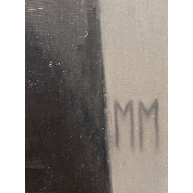Contemporary Solitude by Miranda Meeks | Oil on Board Portrait of a woman with a skeletal snake. For Sale - Image 3 of 5
