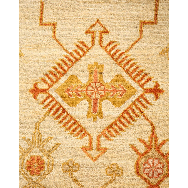 Traditional Eclectic Hand-Knotted Area Rug - Ivory, 9' 0" x 12' 0" For Sale - Image 3 of 8