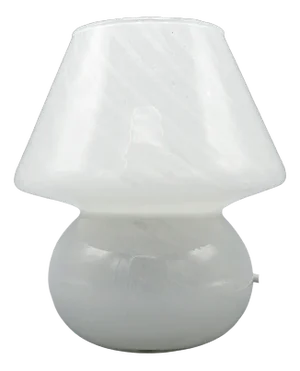 Vintage Mushroom Table Lamp in Grey Murano Glass, 1970s