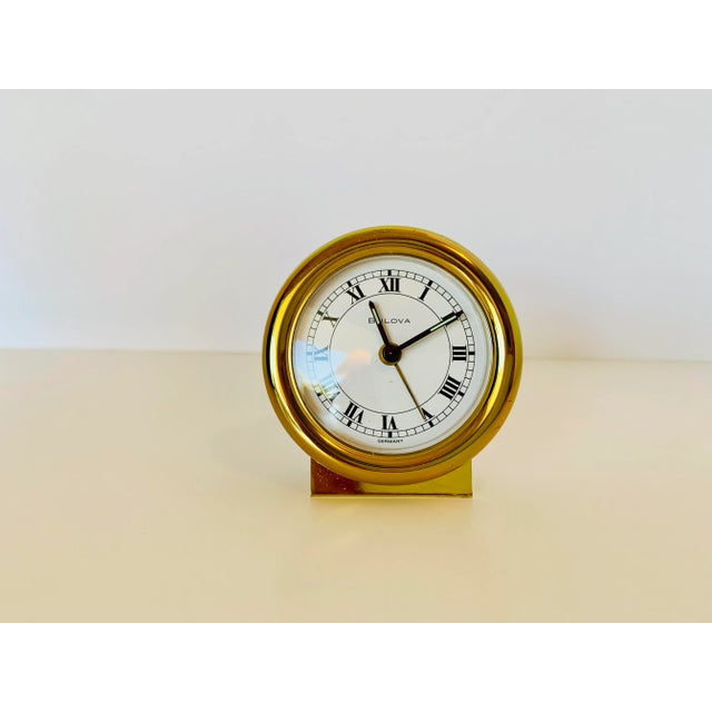 Vintage 1970s German Bulova Table/Desk Clock For Sale - Image 9 of 9