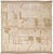 Modern Boho Chic Moroccan Style Handmade Abstract Beige Square Wool Rug For Sale - Image 10 of 10