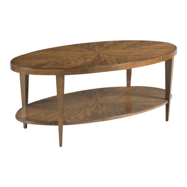 Woodbridge Furniture Stafford Oval Cocktail Table For Sale