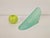 Vintage Triangular Conical Wall Sconces in Green Frosted Glass from Lumal-It, 1990s, Set of 2 For Sale - Image 15 of 16