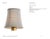 Visual Comfort Signature 4" Natural Linen Soft Empire Shade Designer: Visual Comfort Signature Height: 4.25" Base: Shade...