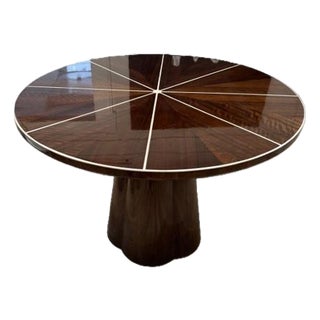 Made Goods Round Teak Table For Sale