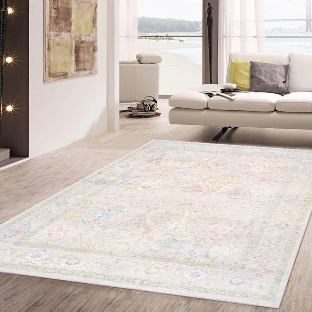 Pasargad Home Oushak Beige Wool Area Rug- 9' 0'' X 12' 2'' For Sale In New York - Image 6 of 6