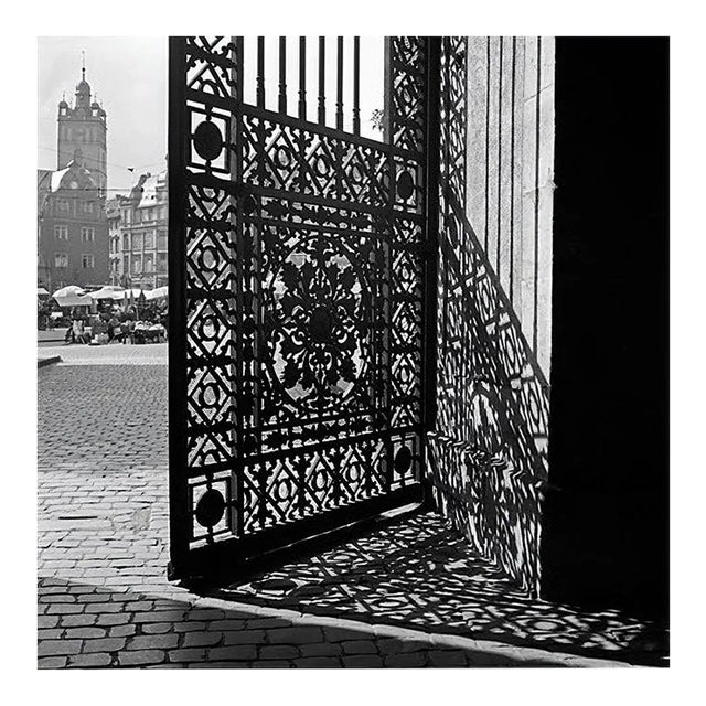 Shadows with Iron Gate Residence Castle Darmstadt, Germany, 1938, Printed 2021 For Sale