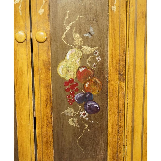 French Hand Painted Pine Housekeepers Sideboard, 1860s For Sale - Image 11 of 18