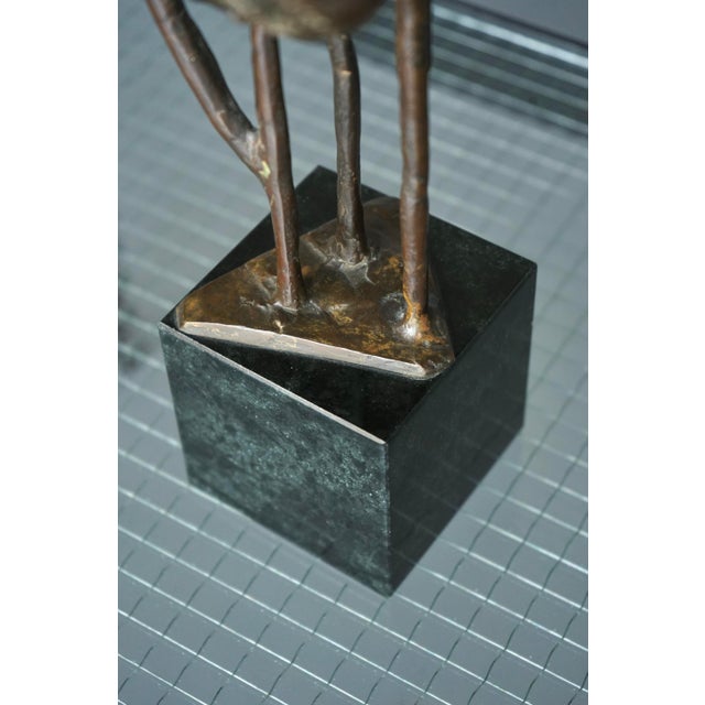 Abstract Bronze Sculpture by Jetty Homan, Netherlands, 1972 For Sale - Image 9 of 12