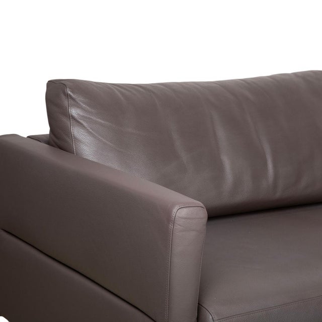 Leather and Metal Vida Corner Sofa from Rolf Benz For Sale - Image 5 of 13