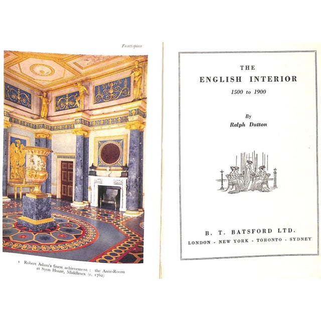 Traditional "The English Interior 1500 to 1900" 1948 Dutton, Ralph For Sale - Image 3 of 12