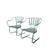 Russell Woodard Mid-Century Modern Wrought Iron Pinecrest Bouncer Patio Chairs - A Pair For Sale - Image 4 of 14