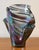 1990s Iridescent “Handkerchief” Art Glass Vase, Oil Slick Finish For Sale - Image 12 of 14