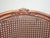 1950s Vintage French Country Brown Cane Side Chair For Sale - Image 5 of 14