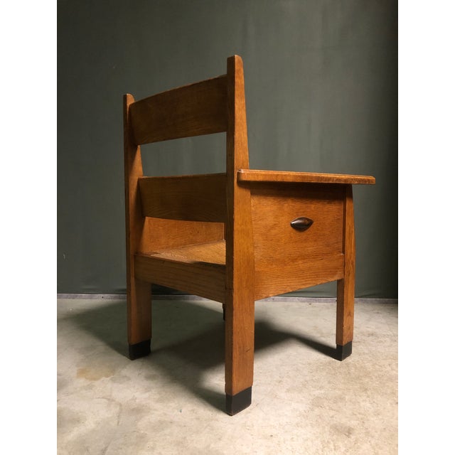 Brown Hague School Armchair, 1920s For Sale - Image 8 of 10