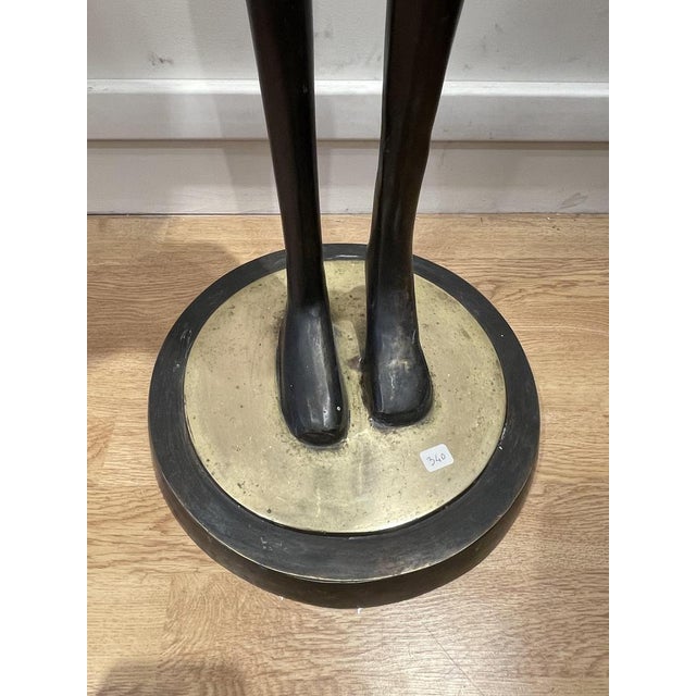 Bronze of a Nude African Lady Carrying Water in the style of Karl Hagenauer, 1970s For Sale - Image 12 of 15
