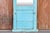 Moroccan Antique Haveli Blue Floor Mirror For Sale - Image 3 of 6