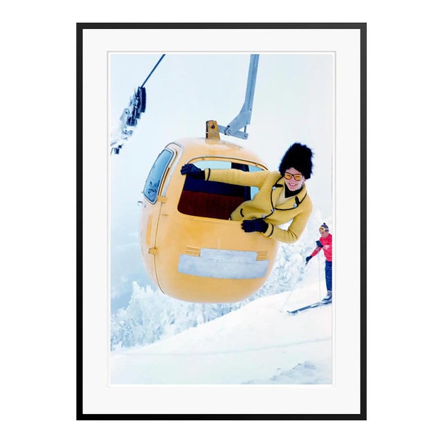 Toni Frissell 'Sugarbush Ski Lift' Archival Pigment Print Framed in Black For Sale