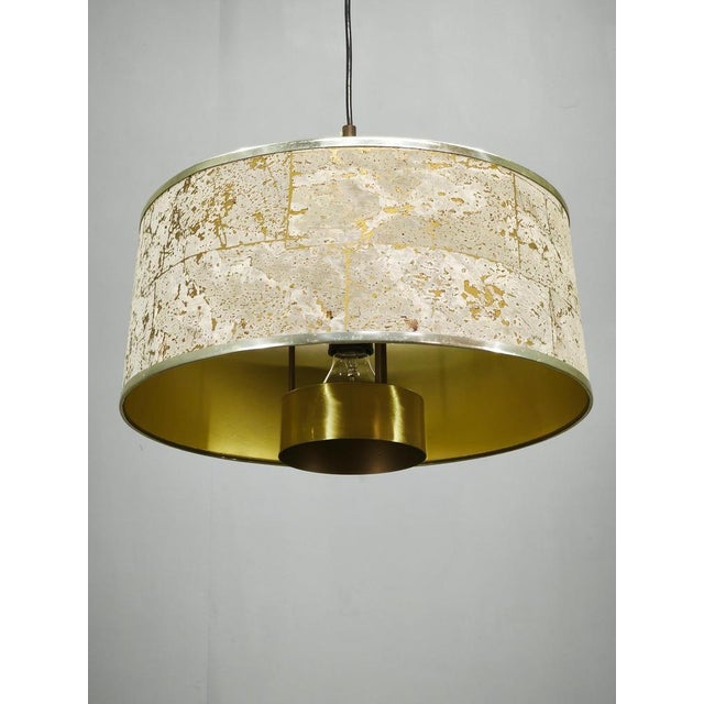 Cork and Brass Pendant by Sven Aage Holm Sørensen, Denmark, 1960s For Sale - Image 11 of 13