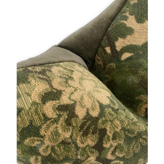 Marly and Mohair Forest Greens Lumbar Pillow For Sale - Image 4 of 4