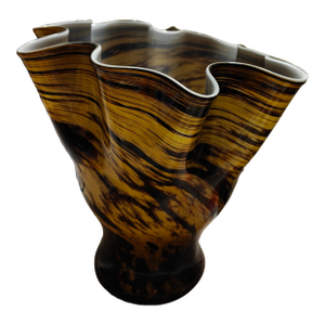 Vintage Murano "Fazzoletto" Art Glass Vase