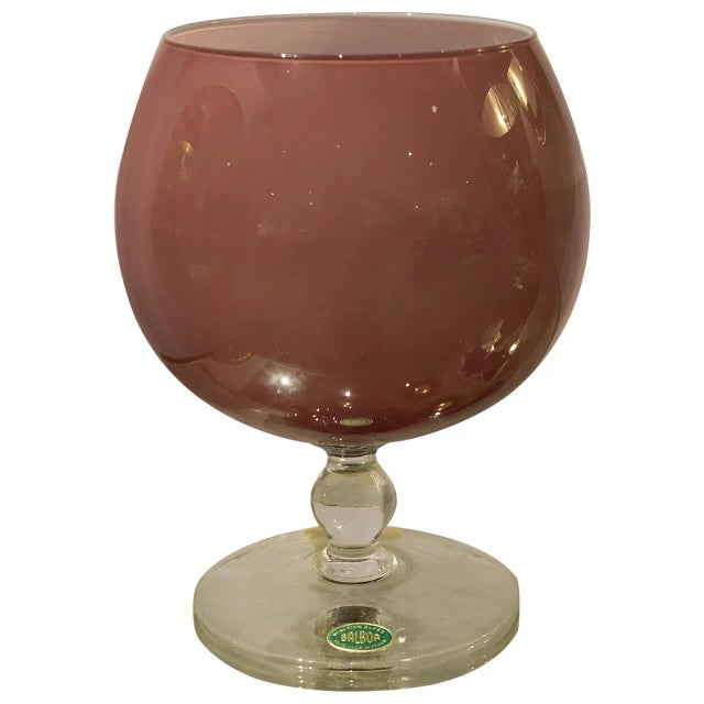 Glass Midcentury Italian Balboa Glass For Sale - Image 7 of 7