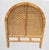 1980s Vintage Braided Wicker Twin Size Boho Coastal Arched Headboard For Sale - Image 5 of 6