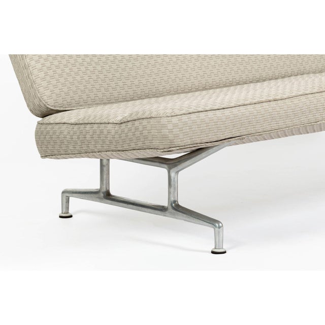 Vintage Mid-Century Modern Eames Model 3473 Tan Sofa for Herman Miller, 1960s For Sale - Image 14 of 16