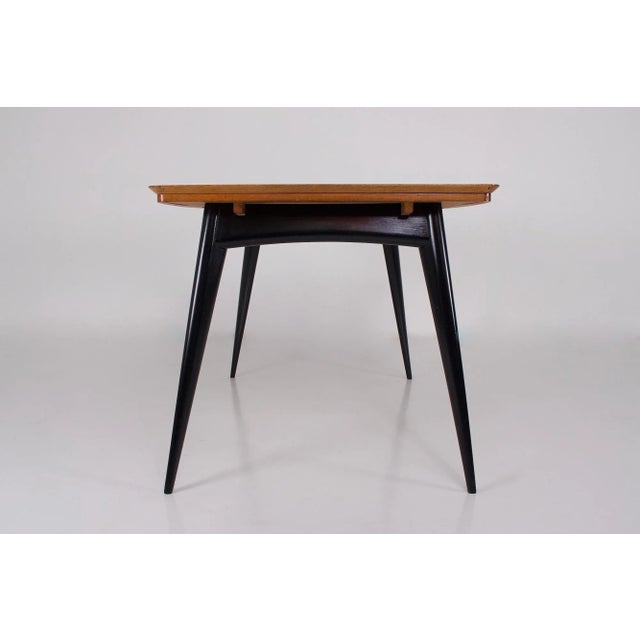 Mid-Century Modern Vintage Extendable Table by Alfred Hendrickx for Belform, 1950s For Sale - Image 3 of 9